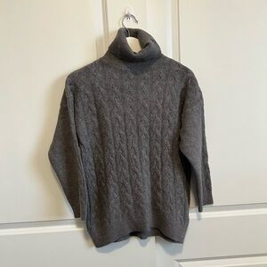 Massimo Dutti Heather Gray Sweater